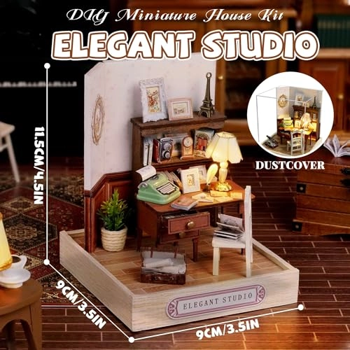 DIY Miniature House Kit - Vintage Coffee Shop