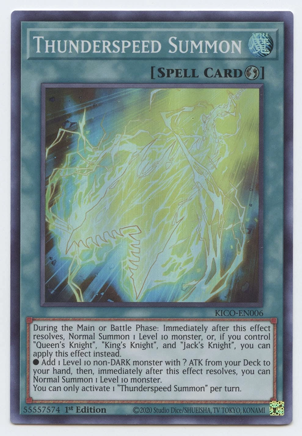 Yu-Gi-Oh! King's Court Thunderspeed Summon KICO-EN006
