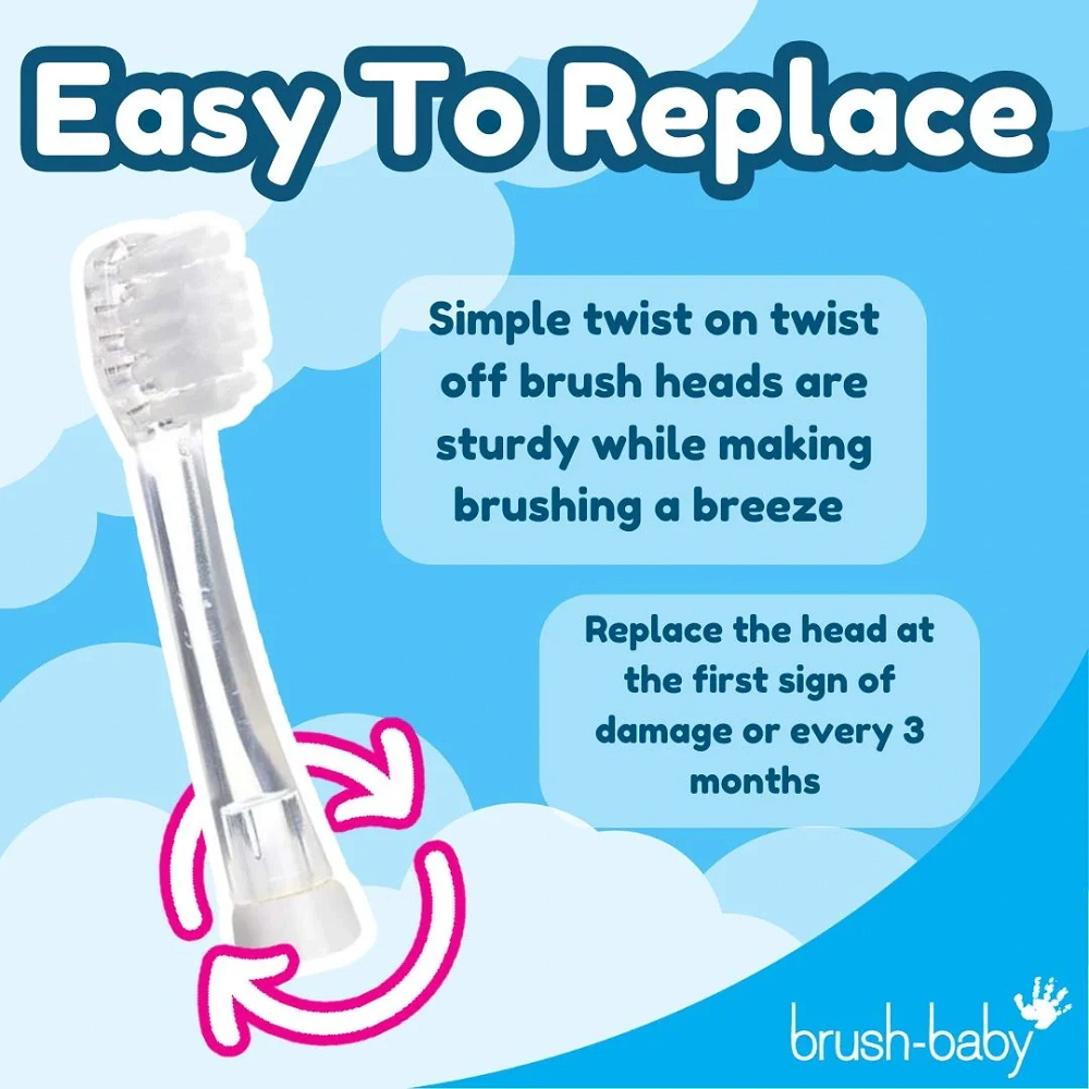 BabySonic Replacement Brush Heads - 18-36 months 4 Pack