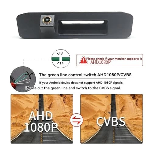 Tailgate Handle Backup Reverse Camera - Night vision RCA 1920*1080