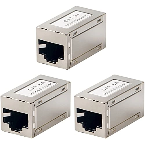 RJ45 Inline Coupler - Shielded CAT6A Female to Female