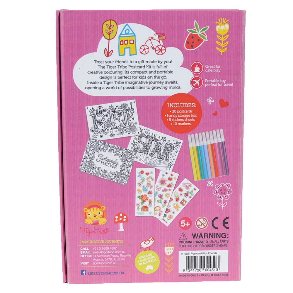 Postcard Kit Friends- 3+ years 30 pcs
