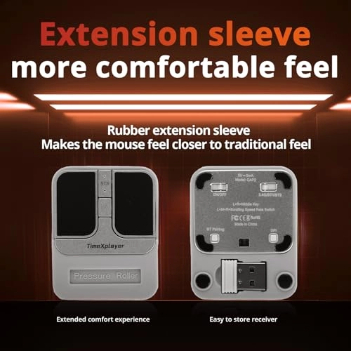 Mini Square Mouse - 2.4Ghz Wireless Bluetooth Infrared USB