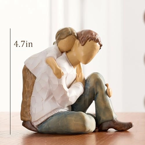 Father Daughter Figurine - Resin