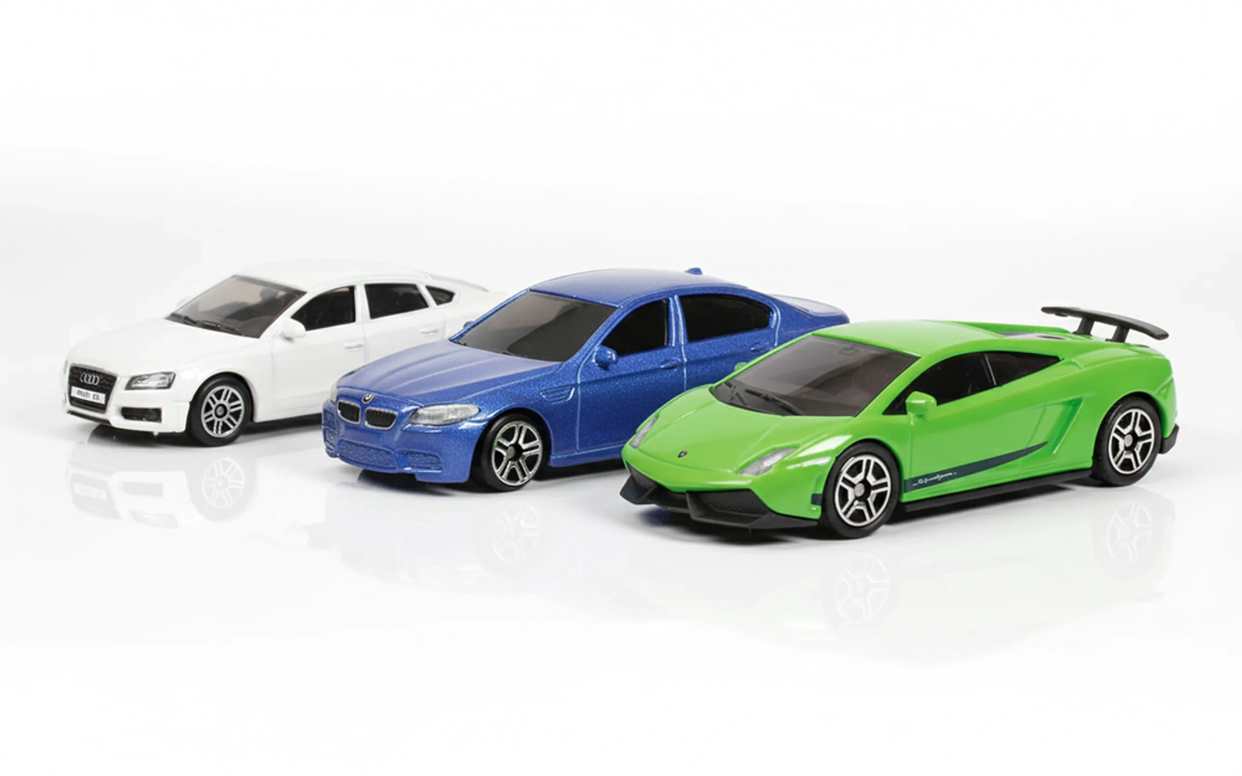 D-Power Audi A5 + BMW M5 + Lamborghini LP570-4 - 1:64 3pcs