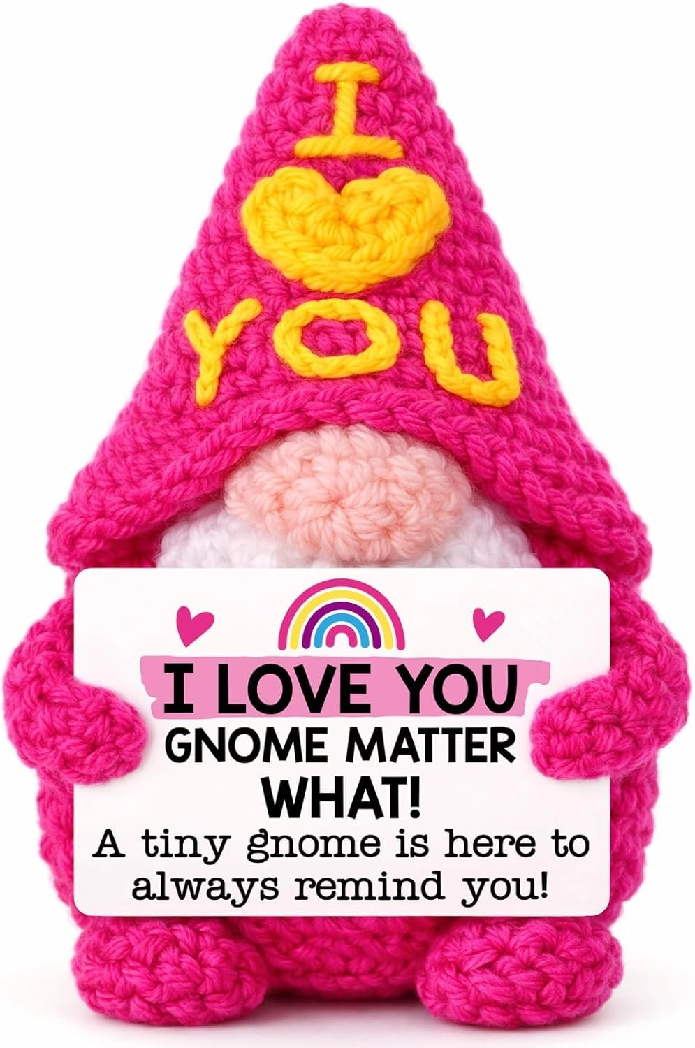 Oneser Gnome Positive Crochet gnome 2 cm Crochet