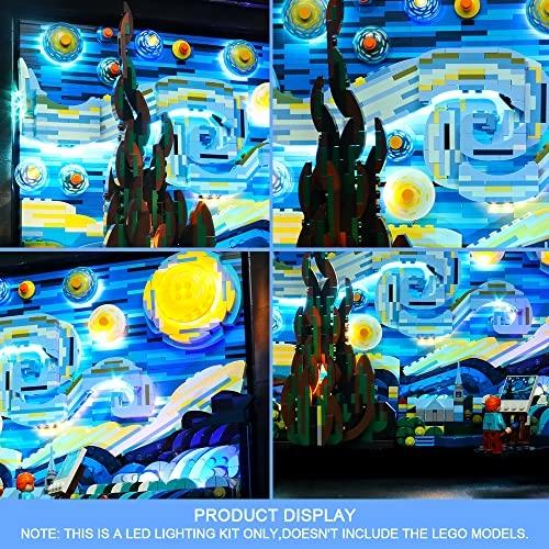 Led Light Kit for LEGO 21333 Vincent Van Gogh The Starry Night