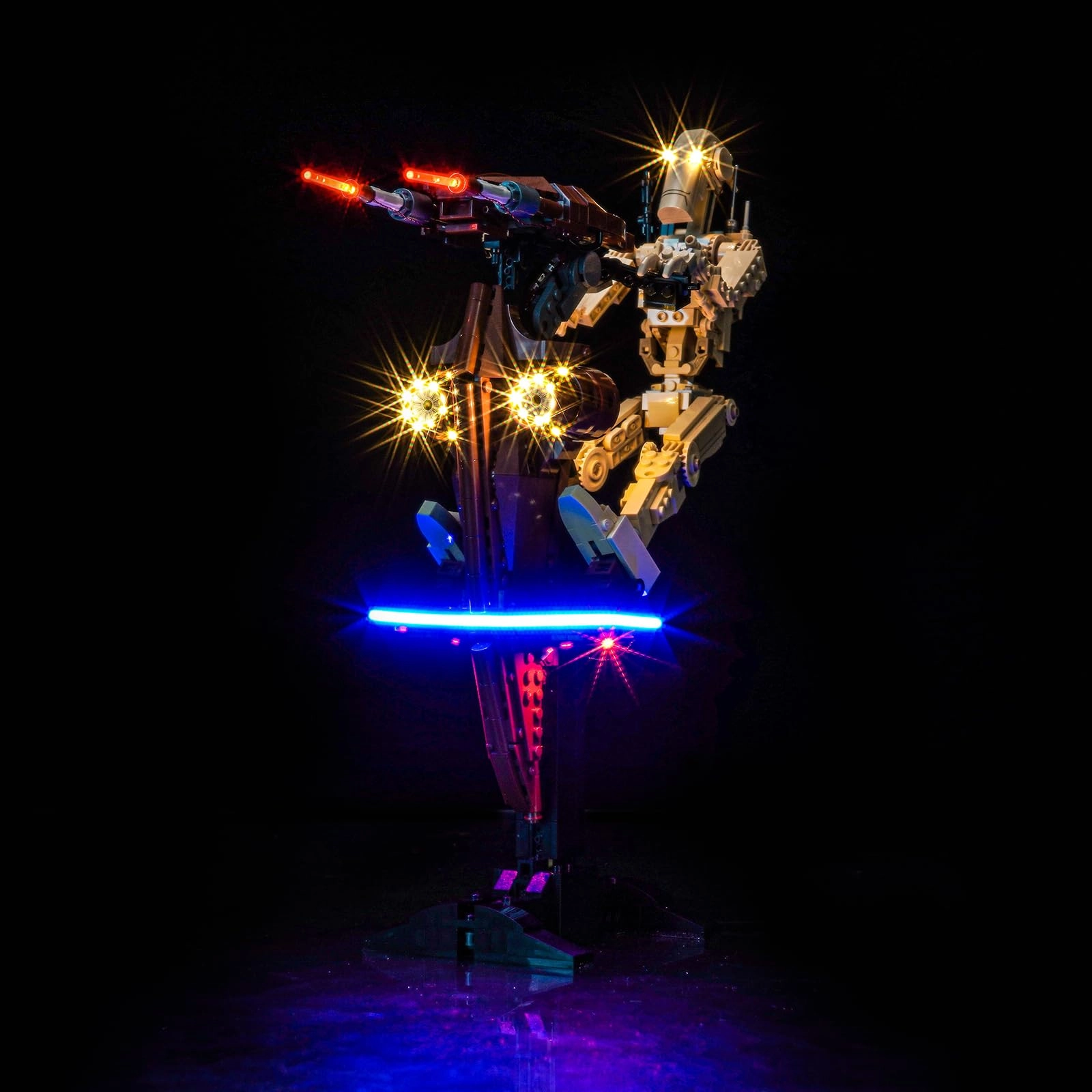 BrickBling LED Light Set Compatible with Lego 75428 Battle Droid with STAP - DIY USB Battery