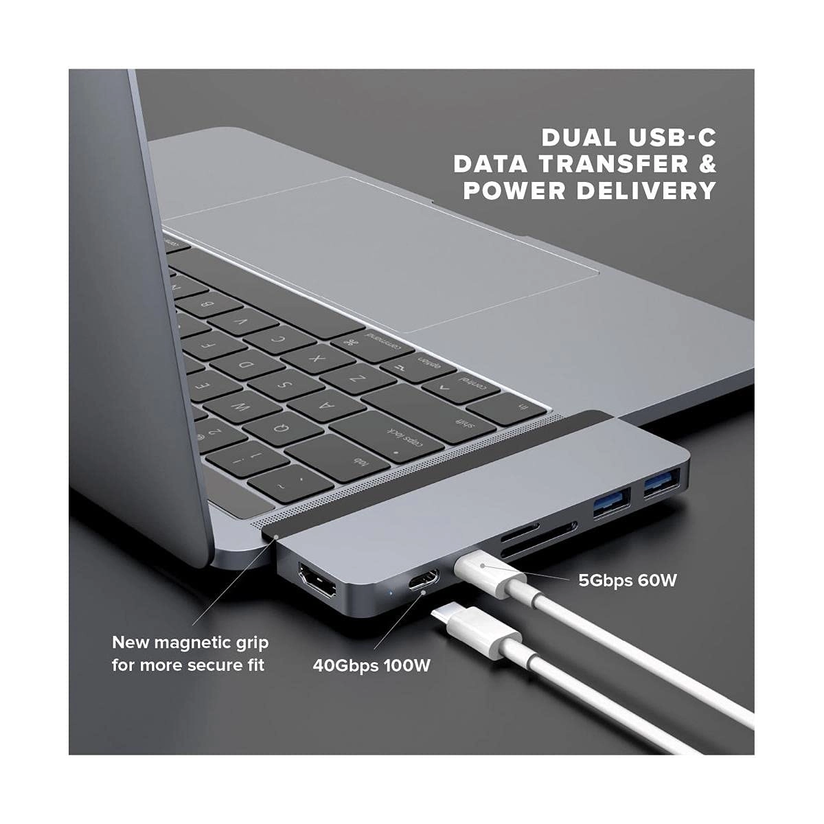 Hyperdrive Dual 4K HDMI 7 Port USB-C Hub