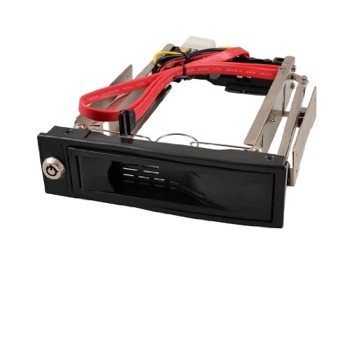 Hot Swap 3.5" SATA HDD Rom Hard Drive Disk Aulminum Mobile Rack - SATA II 3.0Gb/s 2 x Keys