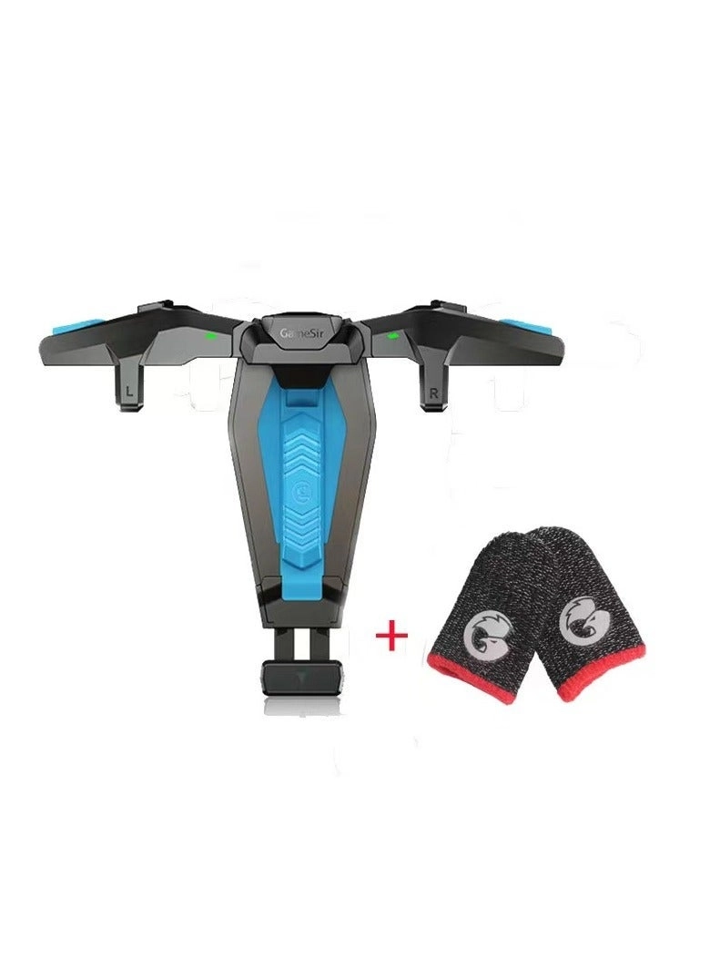 F4 Falcon Mobile Protector - BLACK + Wireless Gaming Controller - iPhone Android + Talons Finger Sleeves