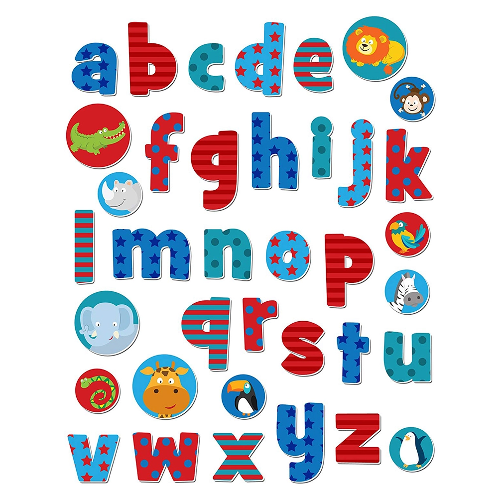 Wild Animals Alphabet Stickabouts - Suitable for 3 years & above 37pcs
