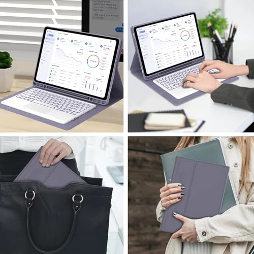 Keyboard Case with S Pen Holder for Galaxy Tab S10 Ultra 14.6-inch (2024)