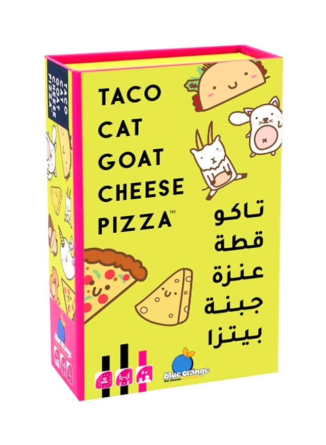 Taco Cat Goat Cheese Pizza - Card Game (Arabic/English)