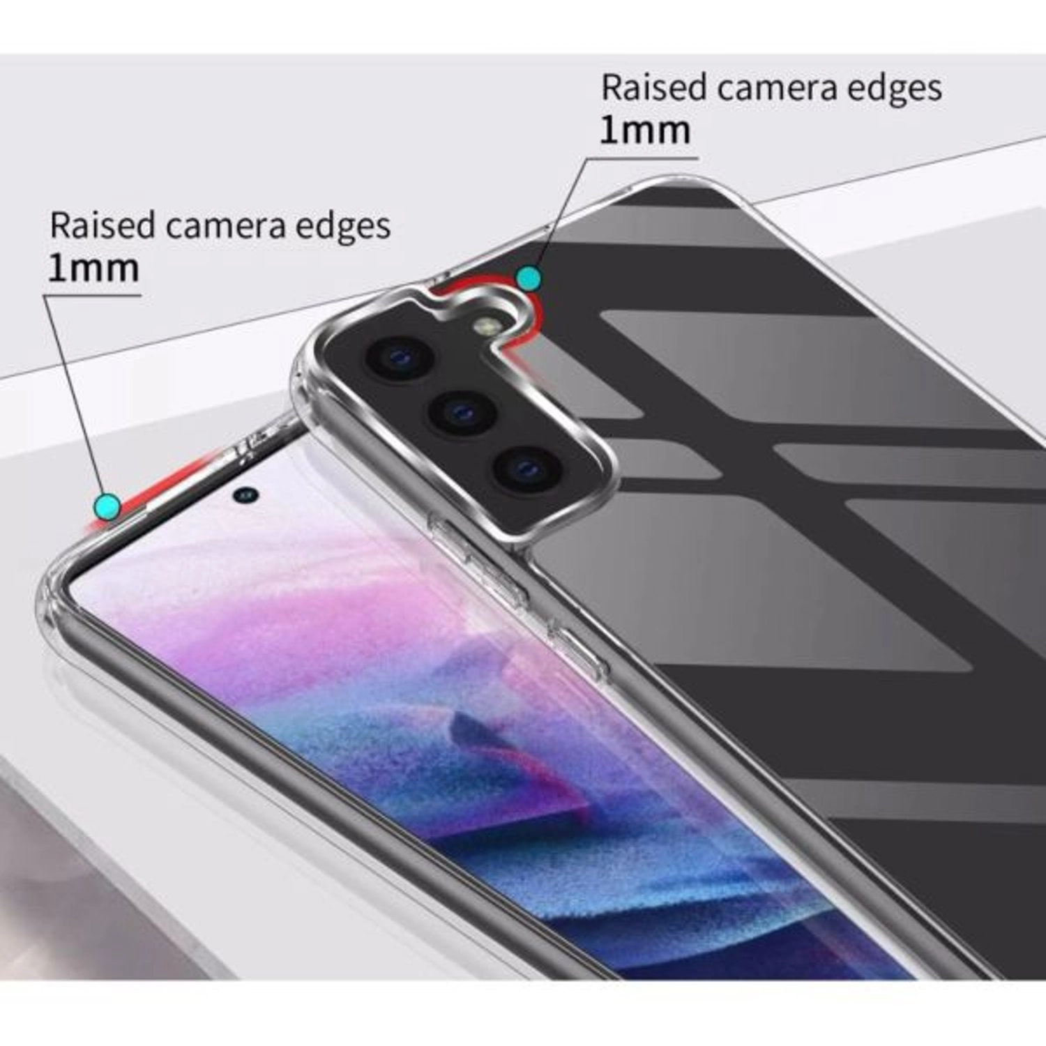 Lucid Back Case for Galaxy S22 Bundle