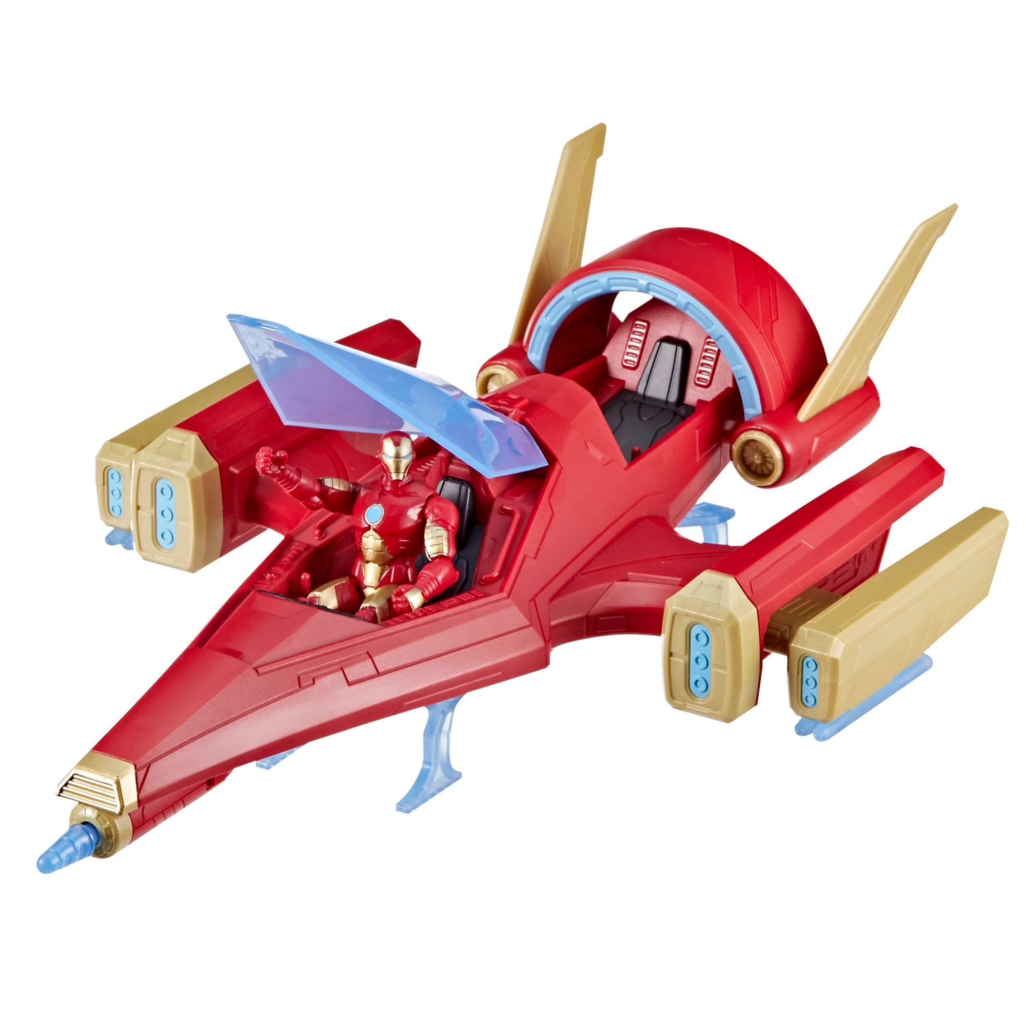 Hasbro Iron Man Repulsor Blast Battle Jet - 4 YEARS+ Iron Man 1 (10 cm) (F9329)