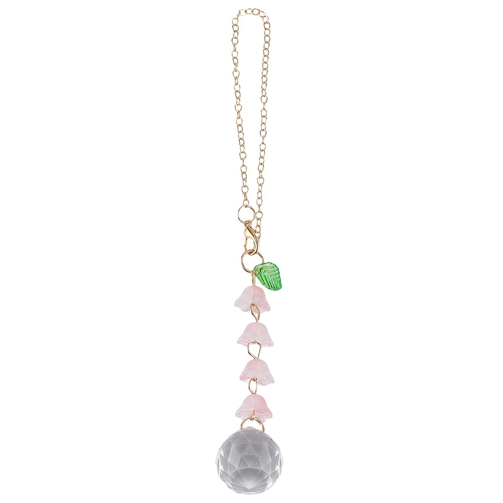 CREATCABIN Crystal Hanging Charm - 6.69in/17cm Rear View Mirror Pendant