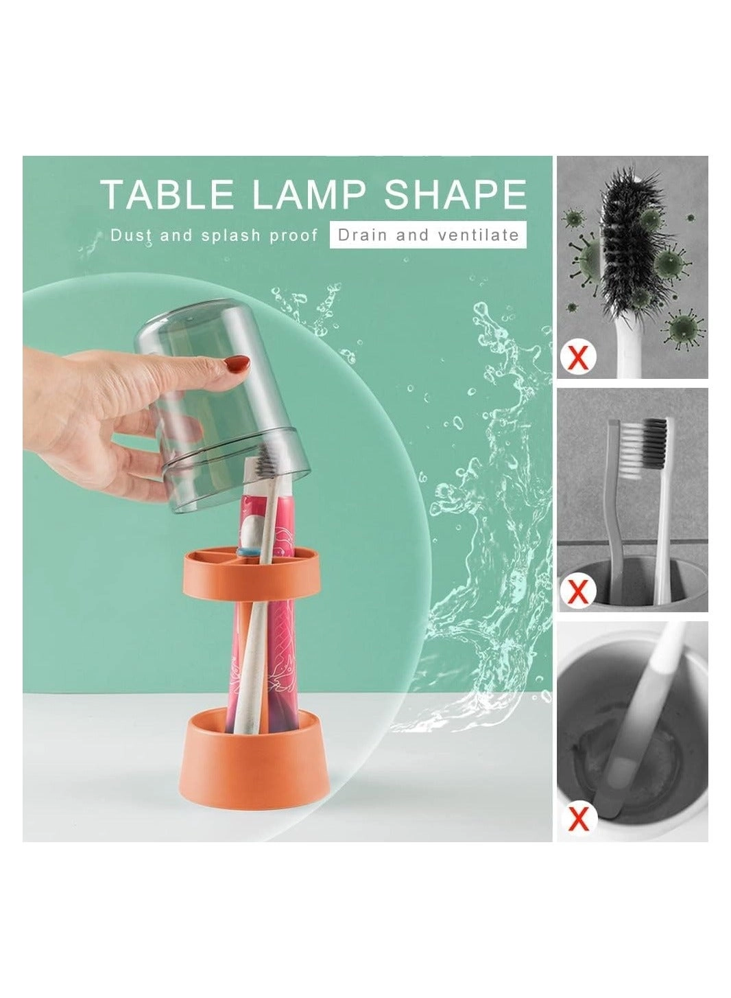 Toothbrush Holder - Bathroom 3 Slots