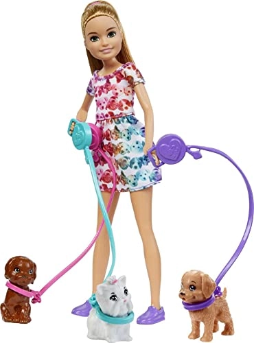 Stacie Doll - 3 puppies puppy play station with slide