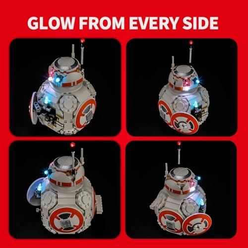 LED Lighting for Astromech Droid BB-8 - Compatible with 75452 Premium Decorative Light