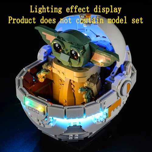 LED Light Kit for LEGO Grogu with Hover Pram 75403