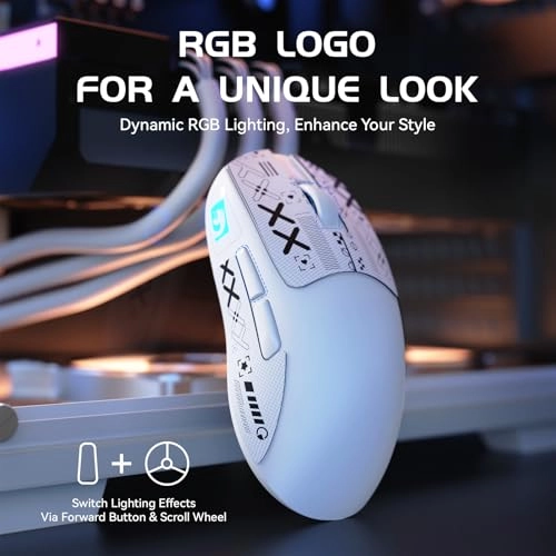 M4 Superlight Gaming Mouse - 2.4G/Bluetooth/Wired