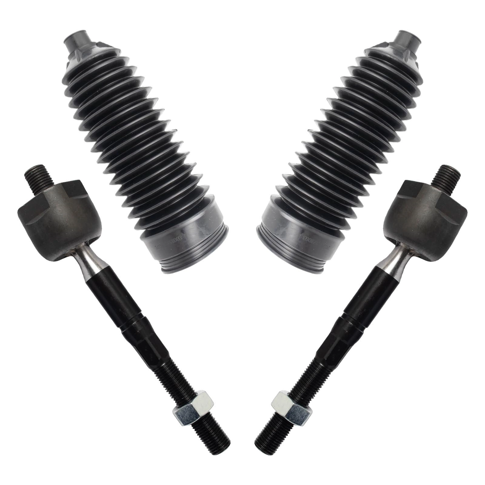 TRQ PSA35438 - 4 Piece Steering Kit Steering Rack & Pinion Bellows