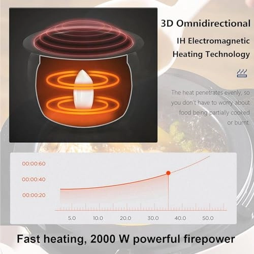 Automatic Cooking Machine - 6 L 2000 W