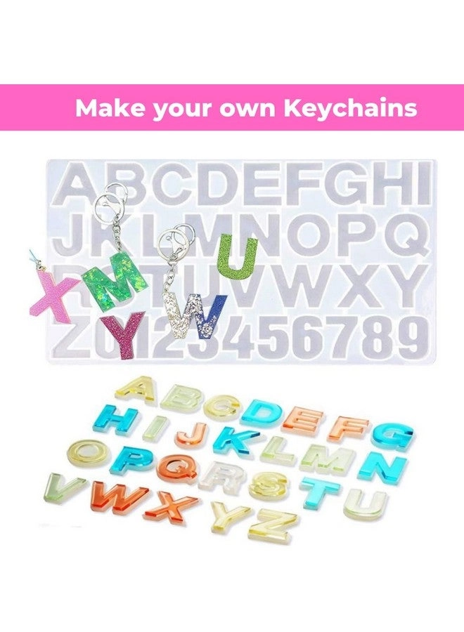 Resin Keychain Making Set - Diy Kit With Moulds Multicolor