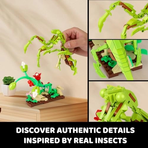 Insect Collection Building Set - mantis beetle butterfly dragonfly 815 pcs
