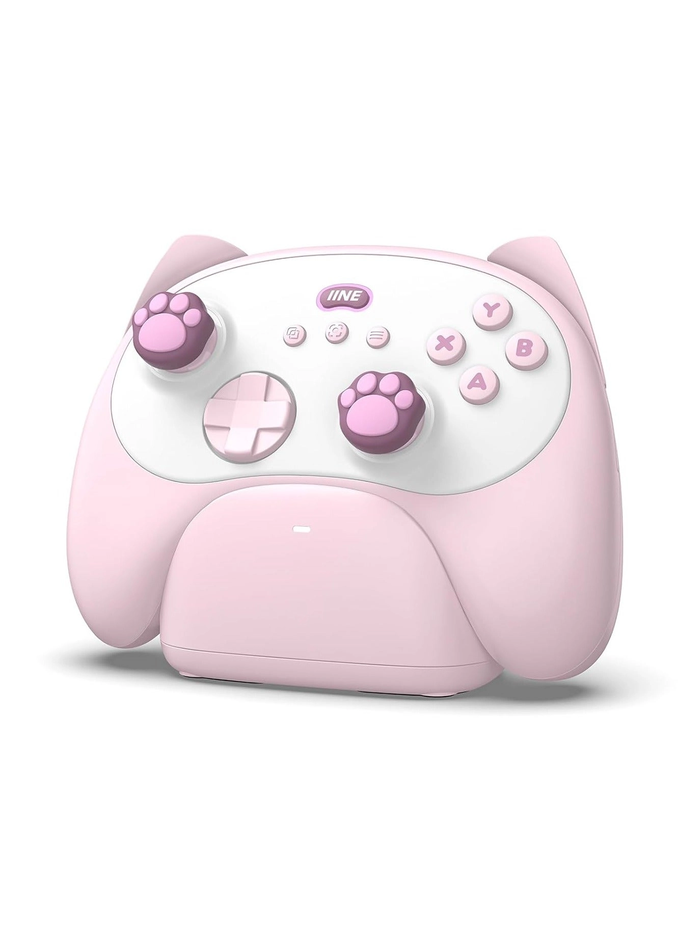 IINE Meow Kitten Wireless Controller - Pink Nintendo Switch Windows PC Android iOS