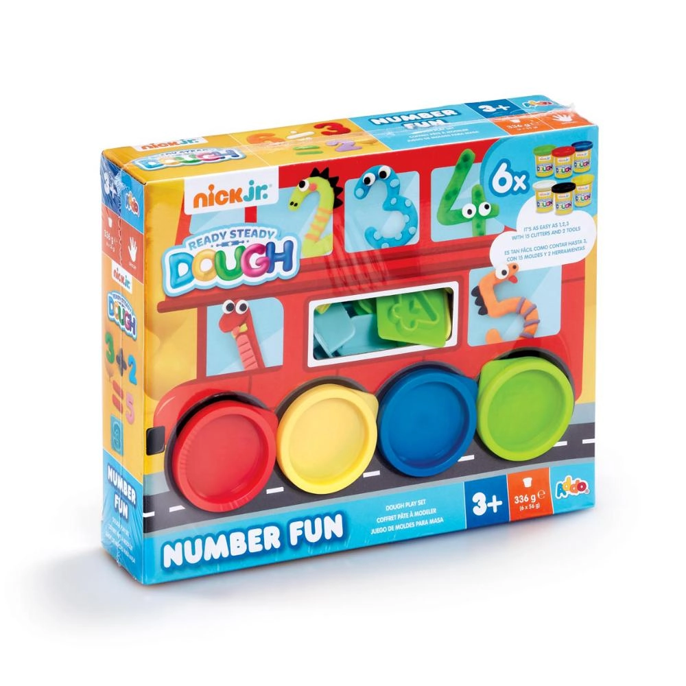 Colorful Play Dough Alphabet-themed Fun Set - Suitable for 3 Years & Above.