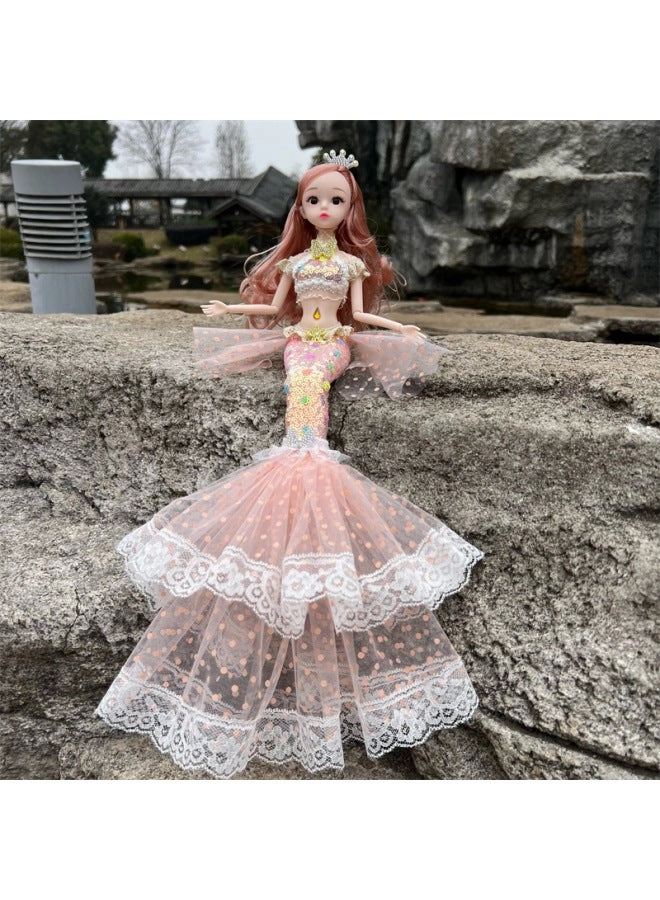 Mermaid Doll - Princess Lace Fish White