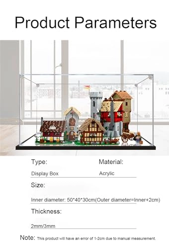 Acrylic Display Case - for Lego Model 10332 Clear Dustproof