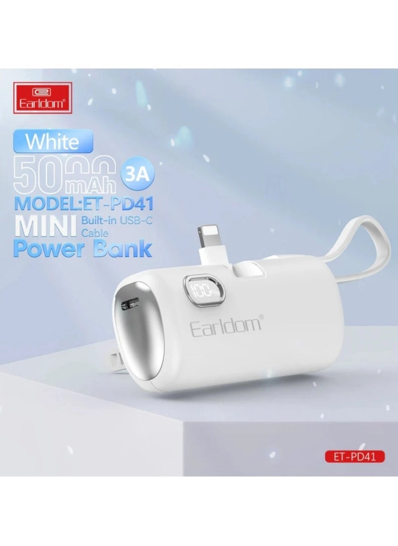 Pocket Power Bank - 5000 Watt-hour 2 Output Type-c