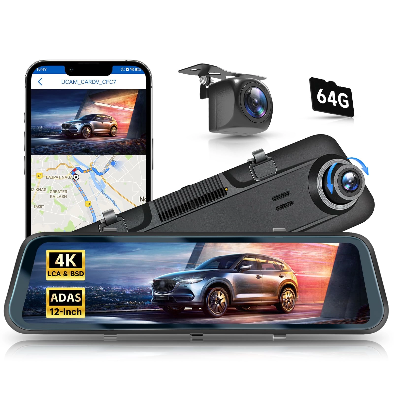 Driauto Mirror Dash Cam - 4K