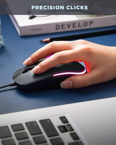 Wired LED RGB Backlit Mouse - USB