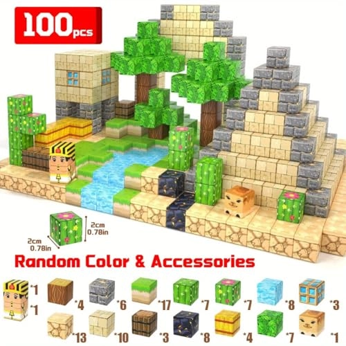 magnetic blocks - 4 years and up 100 pieces