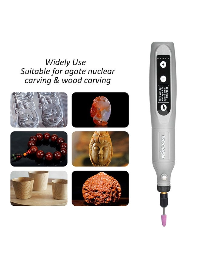 Mini Electric Grinder - 5-Speed USB Charging Grey