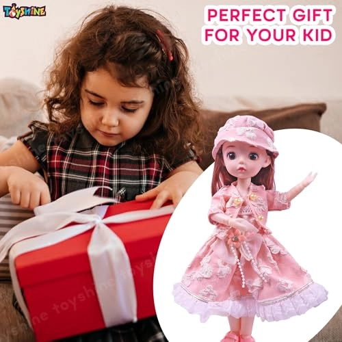 Cute Doll - 12-Inch Plastic Wedding Dress Ages 3+