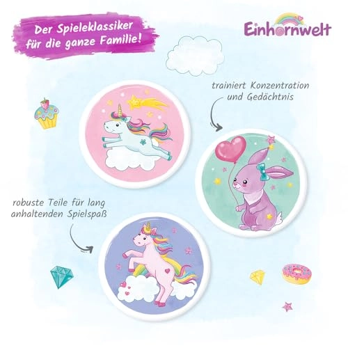 Memo Game Unicorn World - 36 months and up