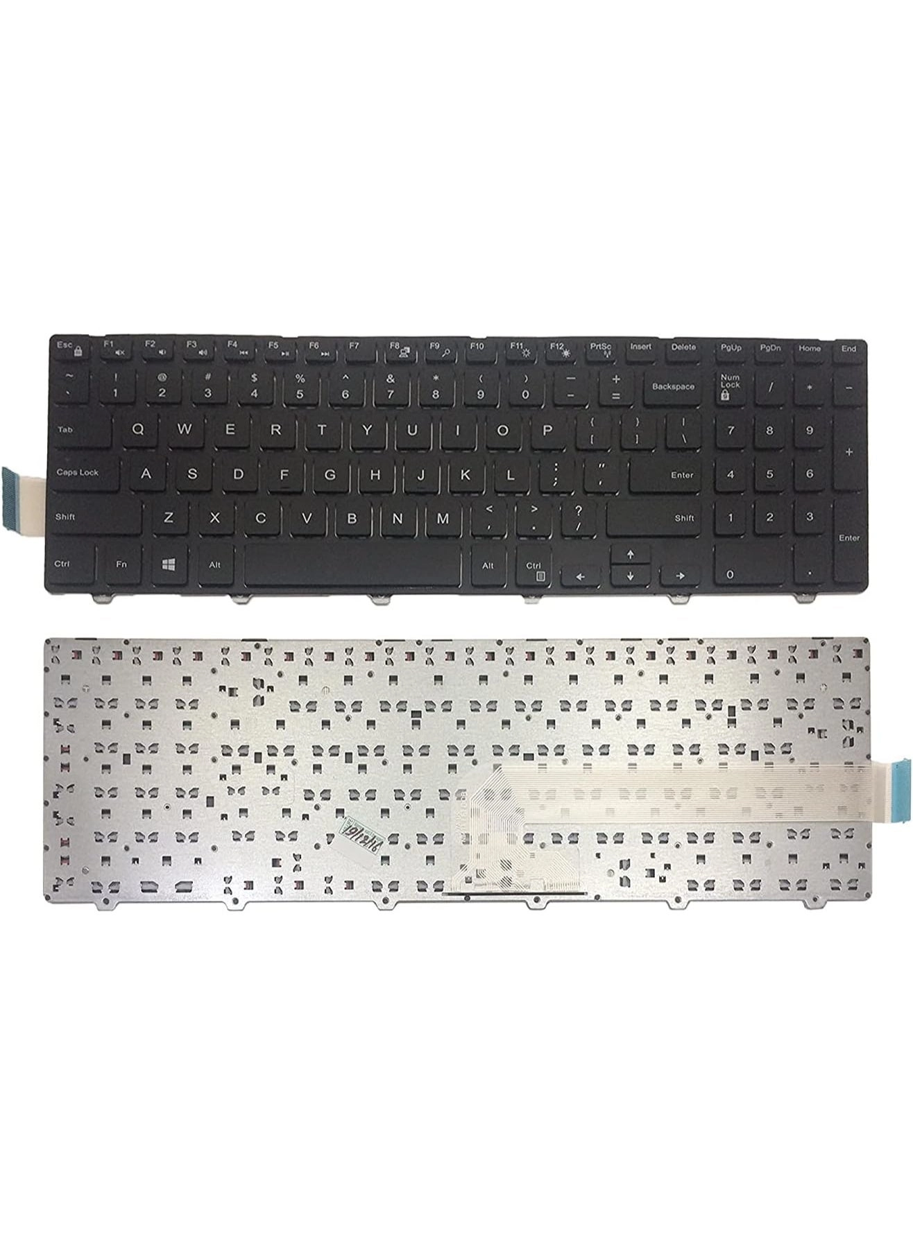Terabyte Laptop Keyboard Compatible for Dell Inspiron 15 - Without Backlite