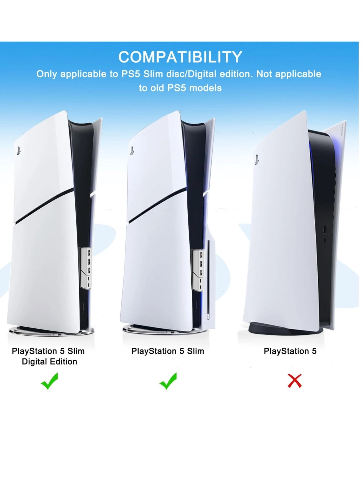 5 Ports USB Hub - PS5 Slim 2 Type C + 3 USB-A 2.0