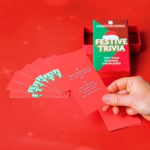 Christmas Festive Trivia Quiz Game - 50 cards Card Game