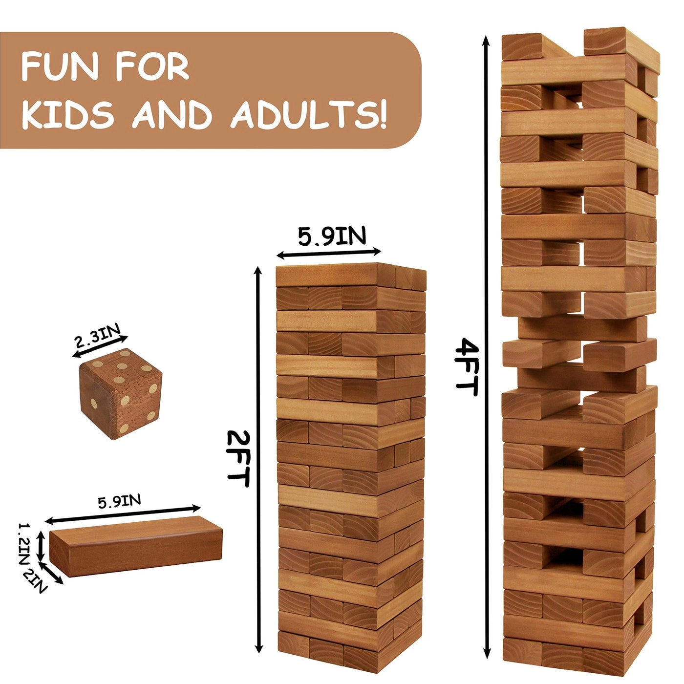 Giant Tumble Tower - 54 pcs