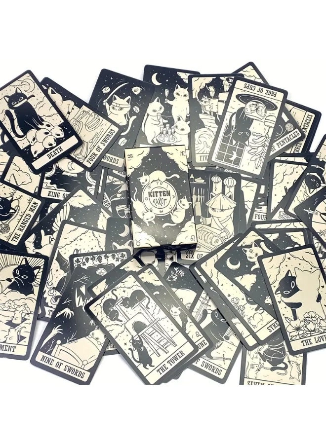 Kitten Tarot - Black Cat - Card Game