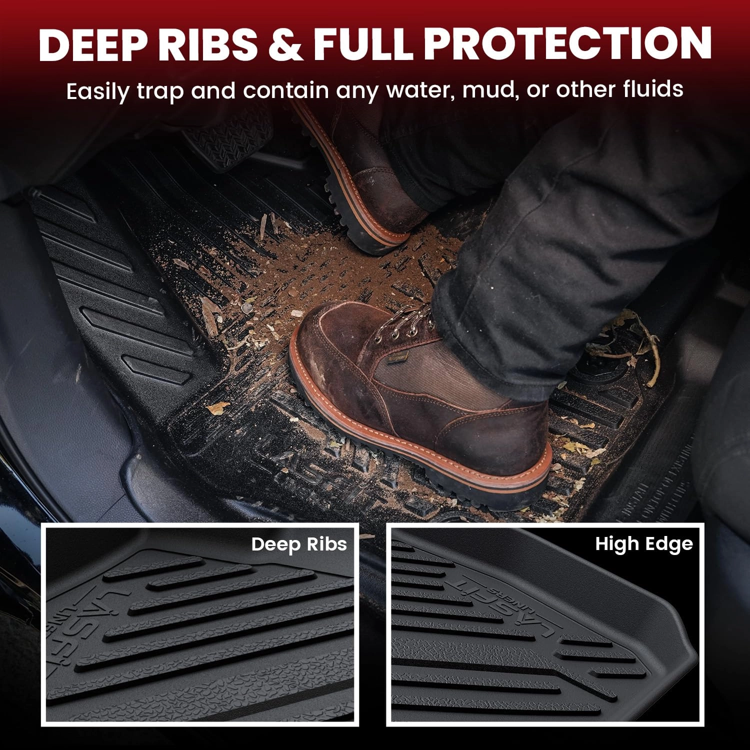 Floor Mats & Trunk Mat - Honda Civic Sedan & Sedan Si 2012 2013 2014 2015 1st & 2nd Row & Cargo Mat