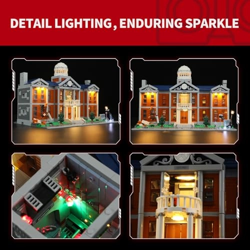 Light for Lego X-Mansion 76294 - Compatible with Lego Marvel Building Blocks Model Without Lego Set