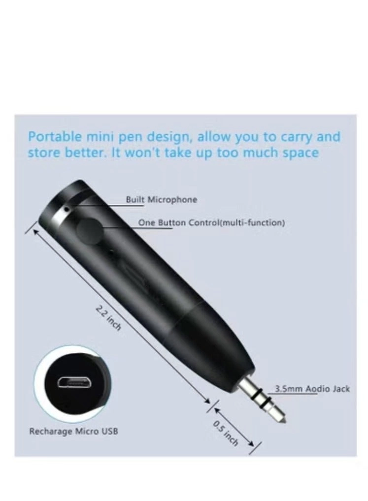 Bluetooth Aux Adapter - Bluetooth 5.0 3.5mm USB charging
