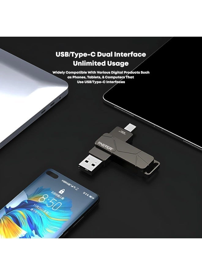 Dual OTG USB Type-C Flash Drive - USB 3.1 128GB